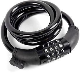 Замок Vinca Sport VS 101.427 кодовый 10*1000 мм, черный.