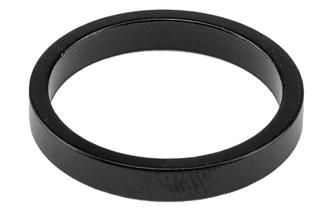 Кольцо проставочное 1/1,8, серебристое, чёрное 5 мм.