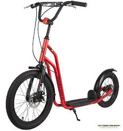 Самокат внедорожный Novatrack City Line, диск торм. 18"/14",max 120кг,красный