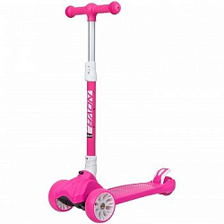 Самокат-кикборд Novatrack свет колеса, поворотное складывание.