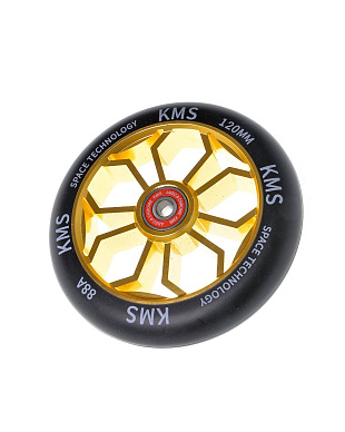 Колесо KMS 120 mm для трюковых самокатов аллюминий ABEC-9