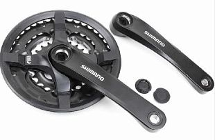 Система Shimano TOURNEY FC-TY501 (175мм, под кв, 42/34/24, защ) черн