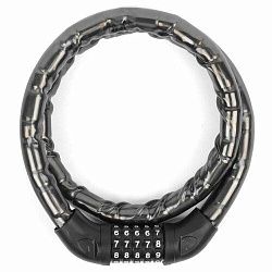 Замок кодовый 18*1000мм, черный тросик, Vinca Sport VS 8364