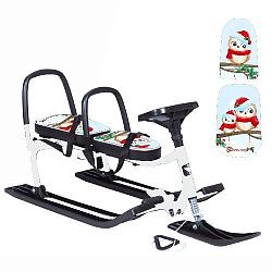 Снегокат 503 "TWINS BABY" разборный для двоих с двумя спинками