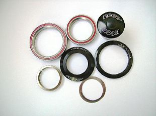 Рулевая колонка Neco 1 1/8" под конус пром алюминиевые чашки